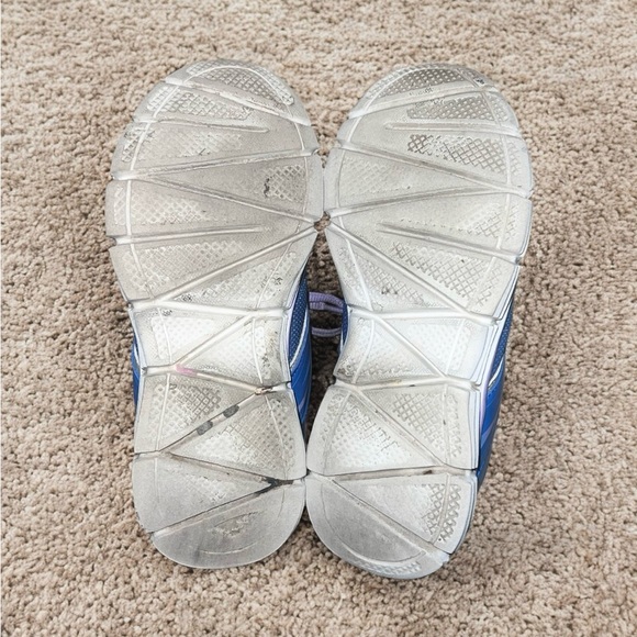 CHAMPION Blue Shine Girls Sneakers Size 2.5 with Purple Laces - Picture 11 of 12